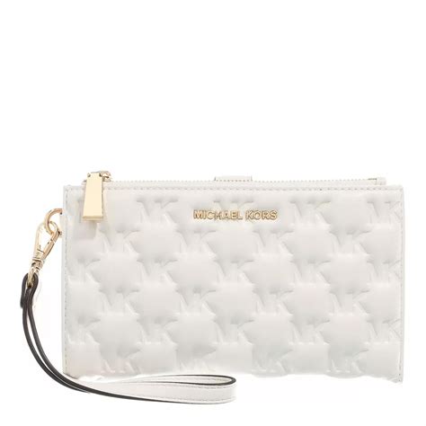 michael kors white wristlet